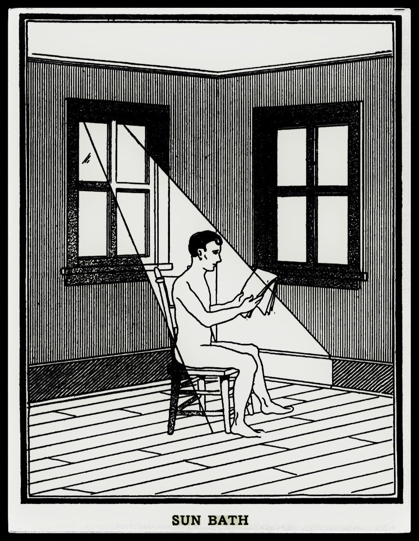 We all need some good old #Victorian advice sometimes: When #selfisolating &amp; unable to go out, follow Dr. E H Ruddock’s advice in Vitalogy (1899): Take a sun bath indoors ☀️. Up to you how you want to do it 😉 #takecareofeachother #homecare #oldoptheatre #histmed