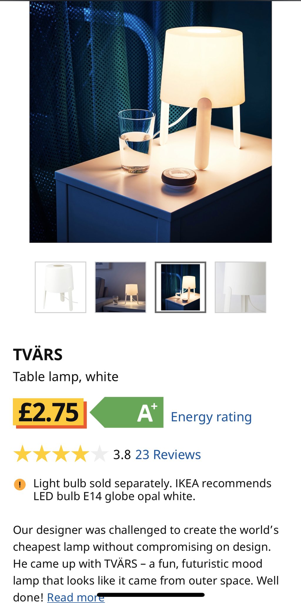 Tvars sale lamp ikea