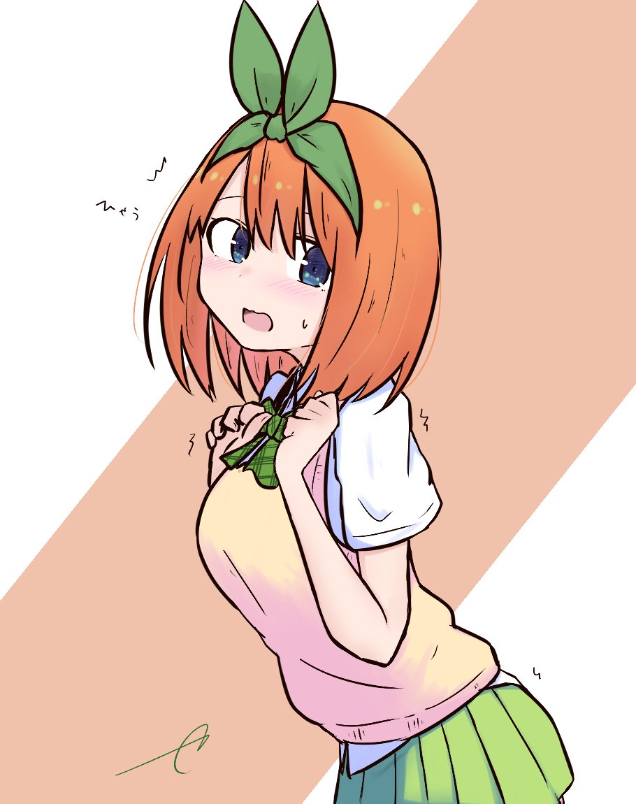 中野四葉 「不意打ち 」|とりまる御池のイラスト
