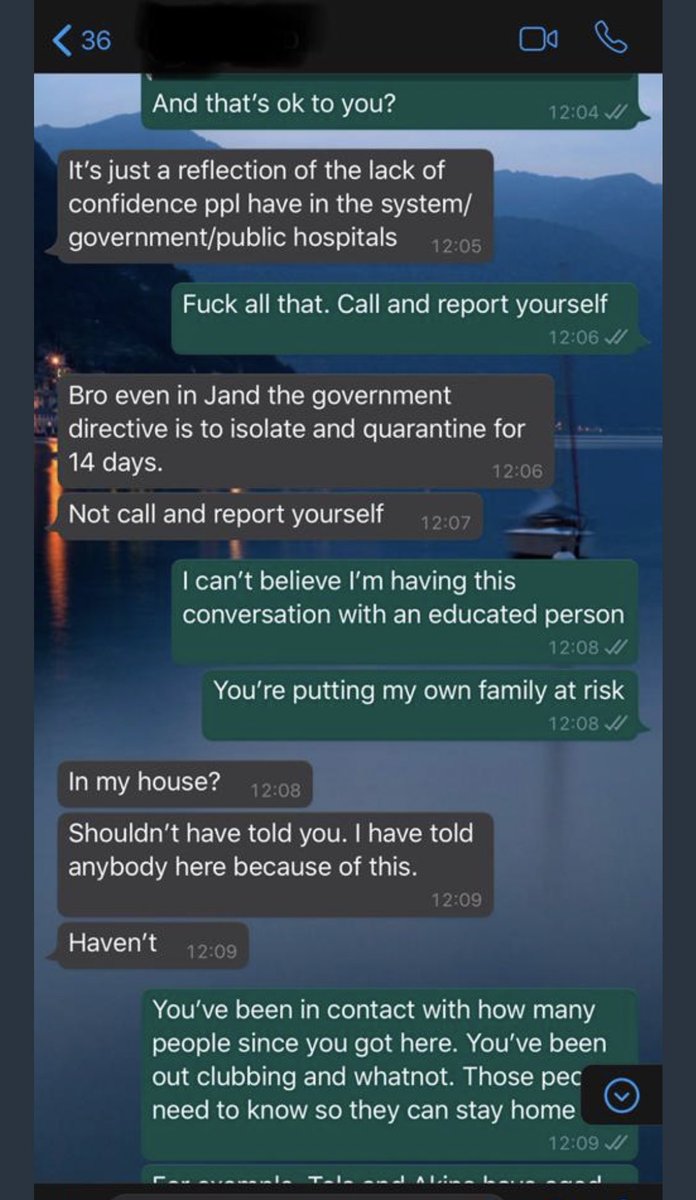 dmightyangel's tweet image. Please which of the celebrity at the #AMVCA2020 had this conversation with another person?
This guy definitely knew he's exposed to #COVIDー19 

Why are human beings like this?