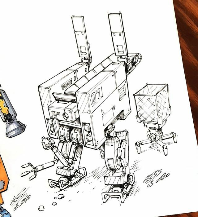 kissrobert's tweet photo. Construction bot working together with the previous one. No time for colors today but will do for tomorrow.
.
.
.
.
.
.
.
#doodle #sketch #idsketch #idsketching #industrialdesign #productdesign #productsketch #designsketch #industrialdesigncommunity #dai… https://t.co/sHi3WiDk6B https://t.co/TNTeMbERkW