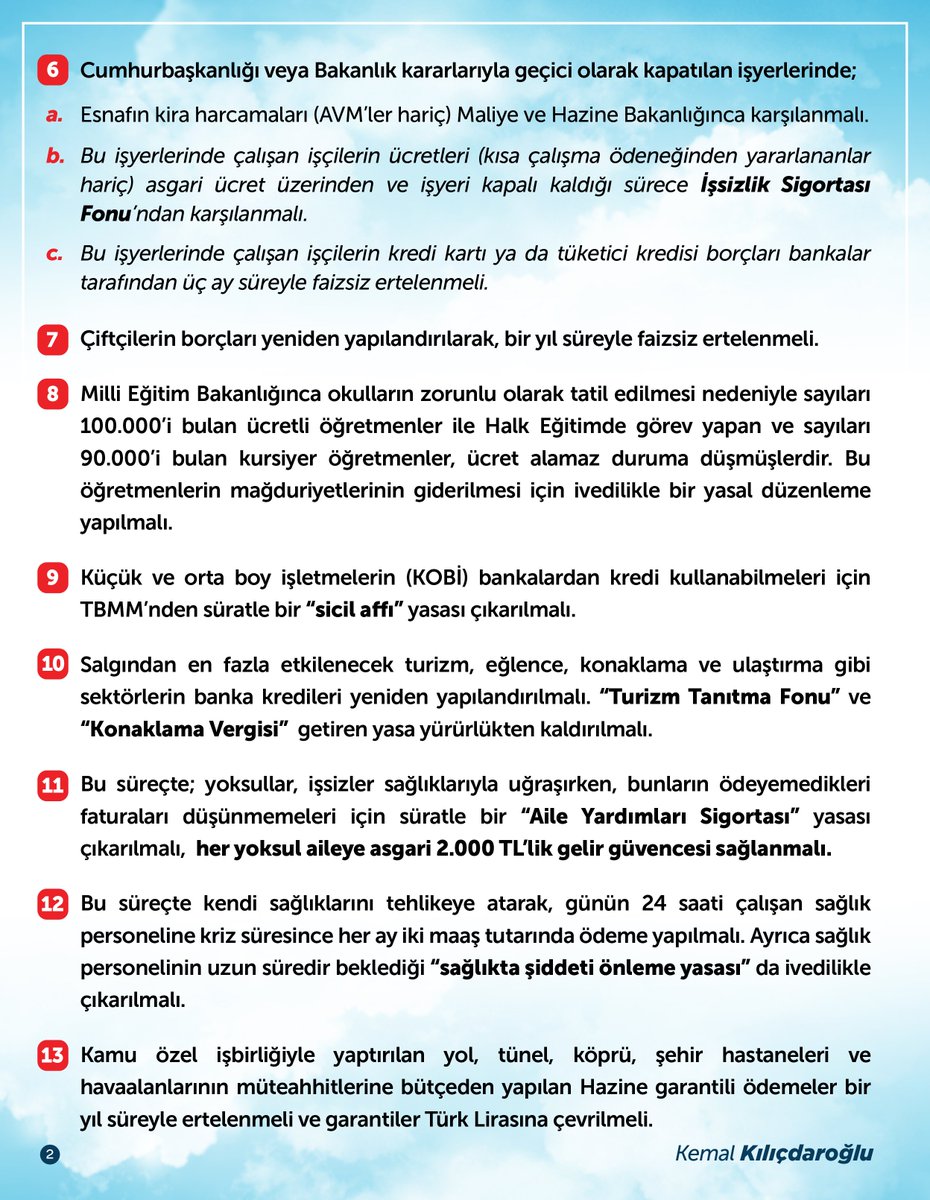 Koronavirüs (COVID-19) salgınına karşı 13 maddelik öneri #BirlikteBaşaracağız

#YarınlarBizim
#EvdeKalTürkiye