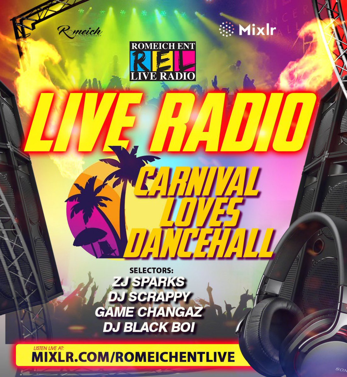 Join us today on #romeichentliveradio   2pm to  12pm mixlr.com/romeichentlive