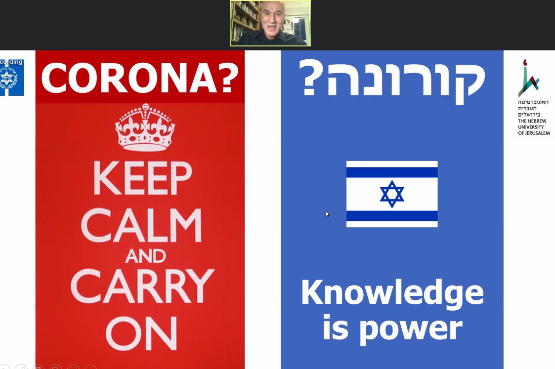 jfunders's tweet photo. 111 people on our #jfn2020 Virtual Convening Day 2 plenary right now with Israeli psychiatrist/author/researcher Yoram Yovell of @HebrewU sharing important info re #coronavirus https://t.co/QW5rLyV2x7