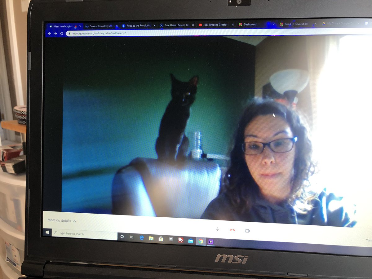 My co teacher and I were waiting for our students to join our Google Meet this morning.