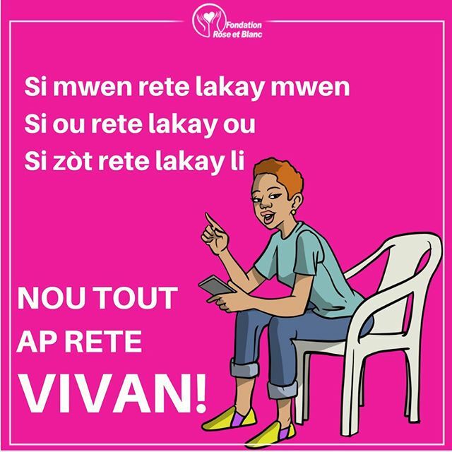 Si mwen rete lakay mwen
Si ou rete lakay ou
Si zòt rete lakay li 
NOU TOUT AP RETE VIVAN!
#ReteLakay
#KonesansSePouvwa
#MalèPaGenPrejije
#NapBareCoronavirus
#FREBHaiti ift.tt/2WDJrPq