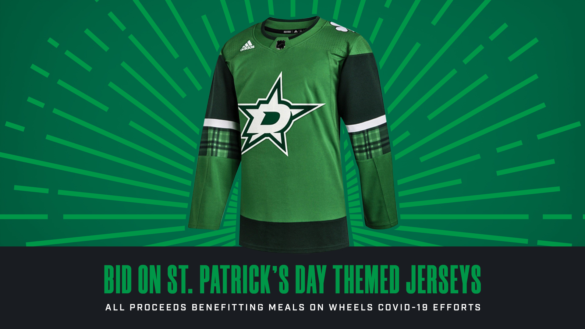 Dallas stars st patrick's day jersey hotsell