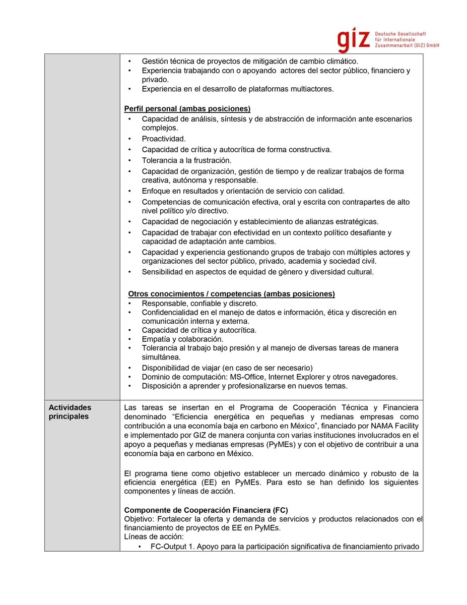 Observacoop's tweet photo. 💻#Vacante
🇩🇪#GIZ está buscando "Asesores/as Técnicos/as para Eficiencia energética en pequeñas y medianas empresas como una contribución a una economía de carbono en México”
🗳️Envía tu #CV y carta de presentación antes del 9 de abril. https://t.co/B3lE7kIyo6