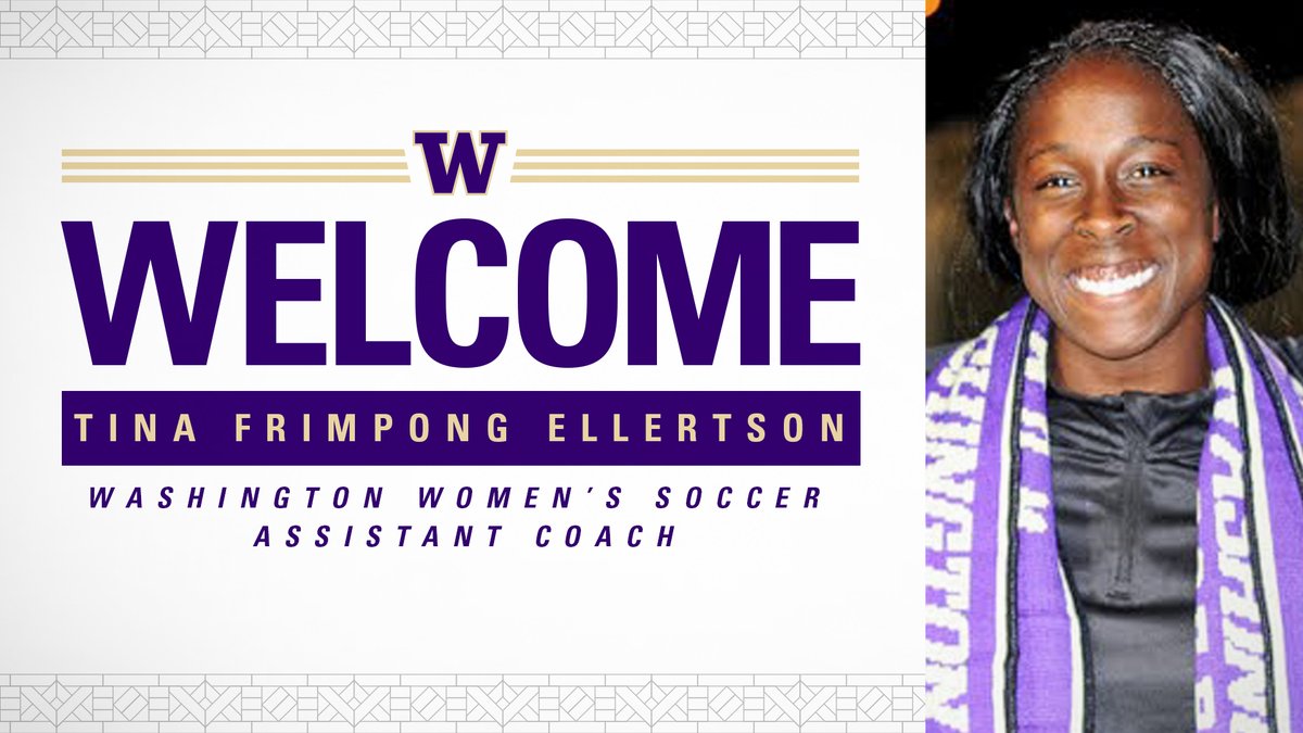 UW_WSoccer's tweet photo. Join us in welcoming Tina Frimpong Ellertson back to Montlake as an assistant coach!

>>https://t.co/pSSNhit66r

#GoHuskies https://t.co/s5IhL6vmxJ