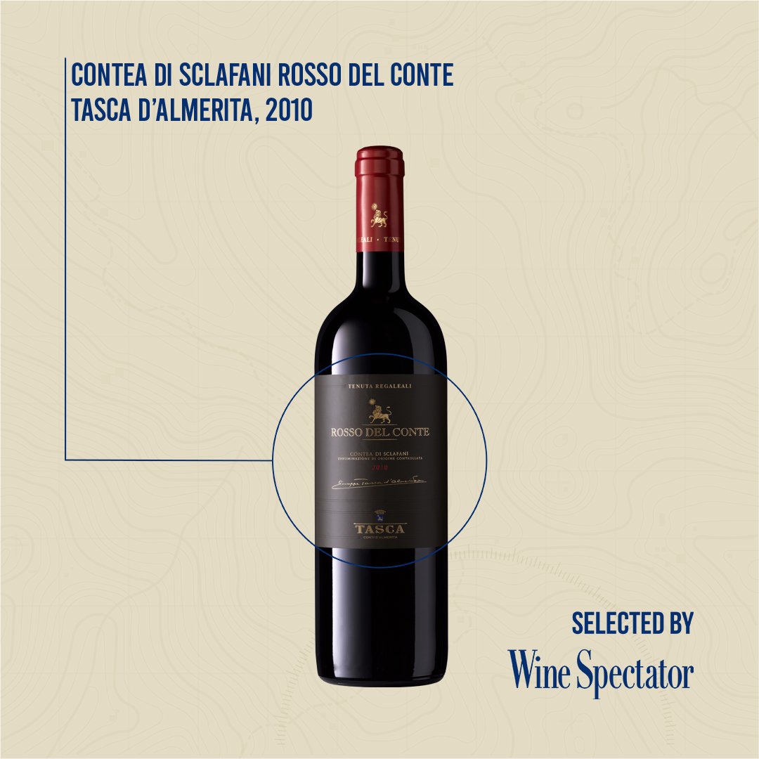 Wine Spectator selected <a href="/TascaWine/">Tasca d'Almerita</a> for its Contea di Sclafani Rosso del Conte 2010. 

#OperaWine2020