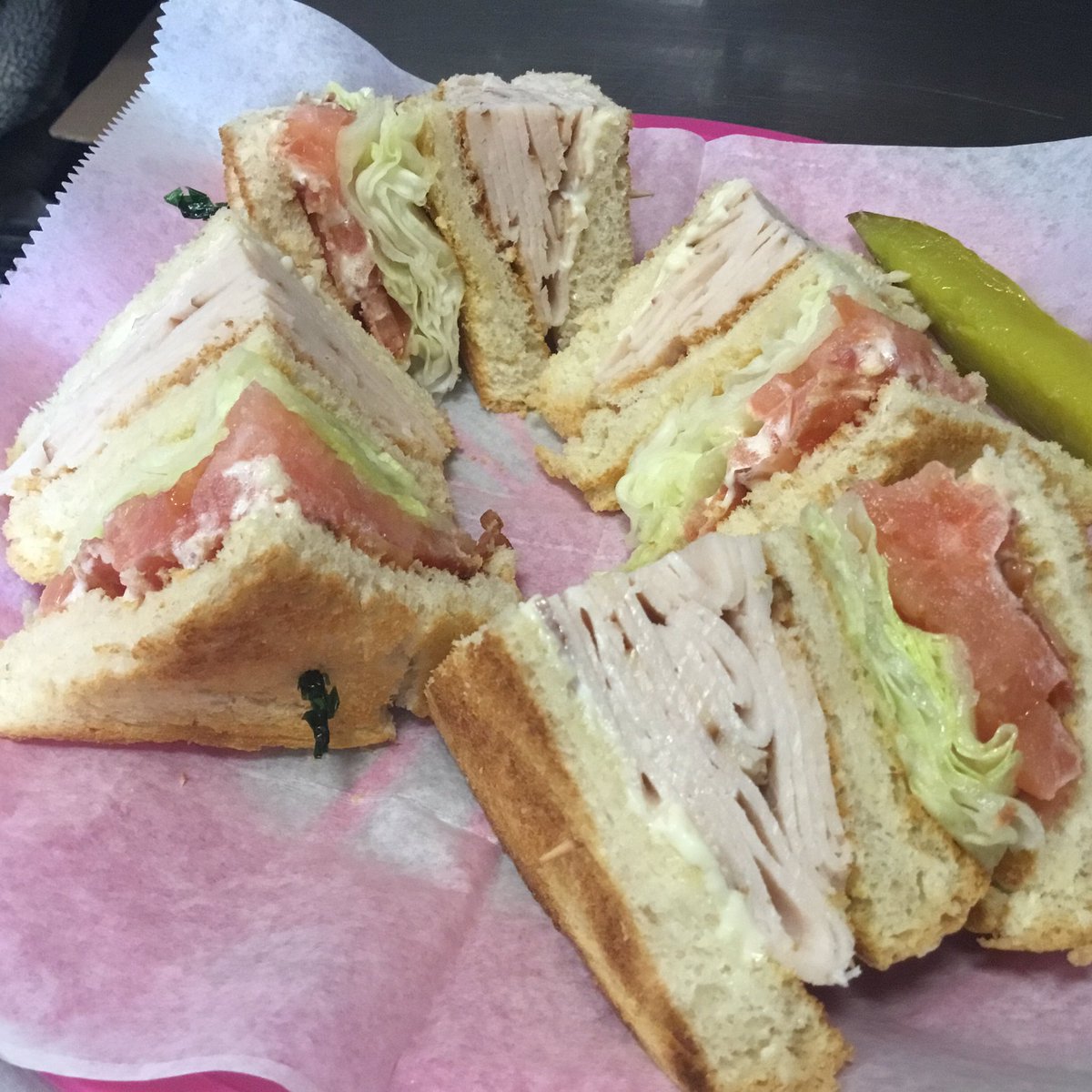 JimmyDsicecream's tweet photo. Tuesday a day for a delicious Turkey ,Ham or tuna  club so call in your order and we will bring it out to your car 774 304 1023 #club #notachain #keepitlocal #keepitfresh #sandwiches https://t.co/kMDkyjkUCQ