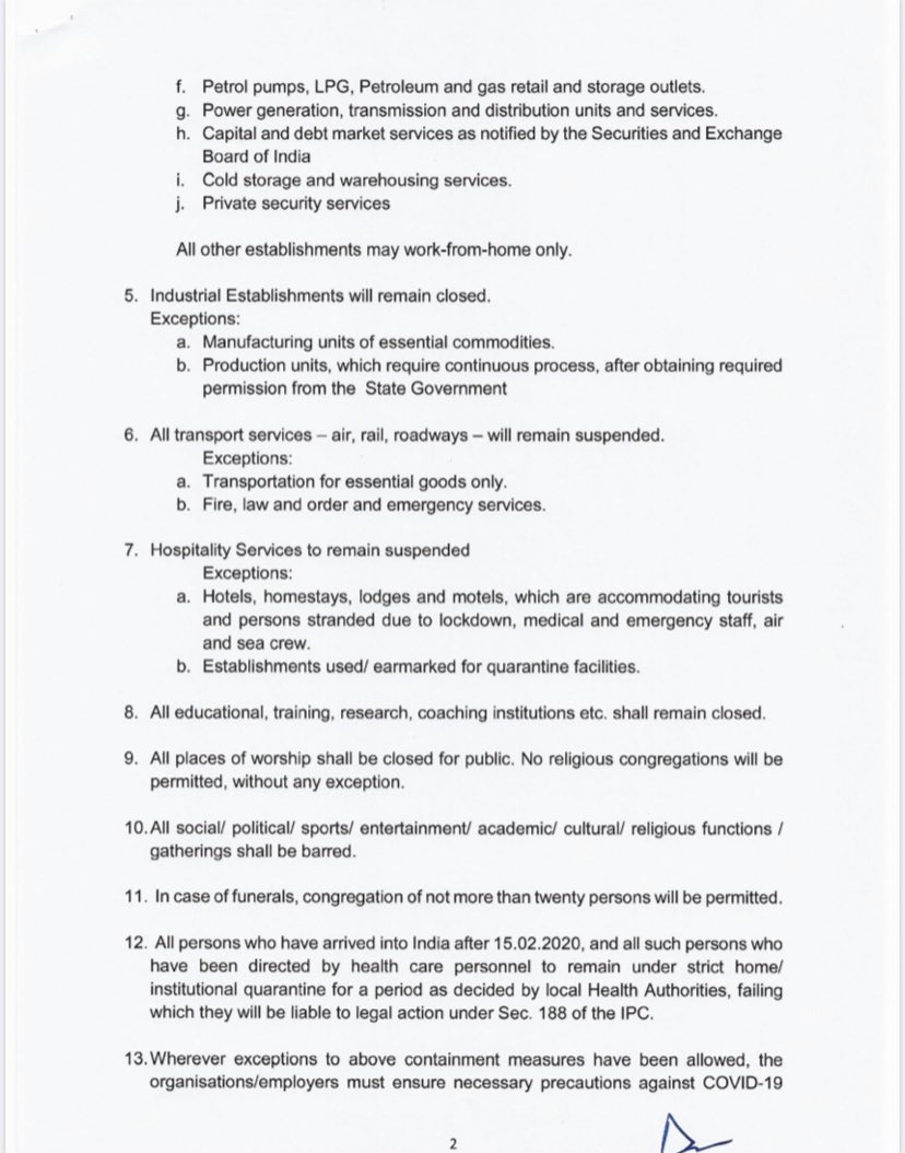 Here is a list of what is allowed and what is prohibited #COVID #COVID19