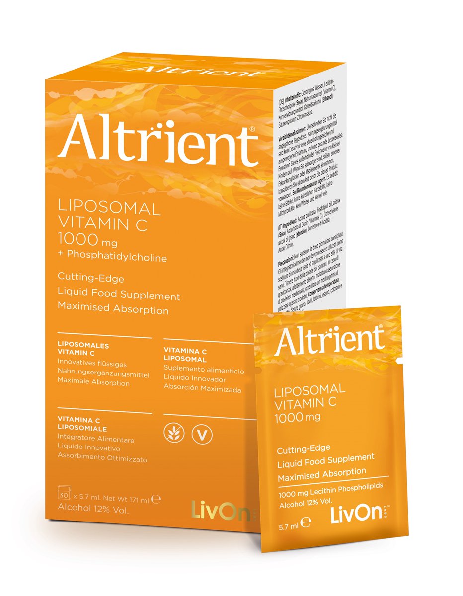 The Vital clinically proven vitamin C in cutting-edge liposomal form for maximised absorption. A-list celebs favourites. 
#Liposomal #Altrient #VitaminC #health #beauty #beautysupplement #zestnutriessentials