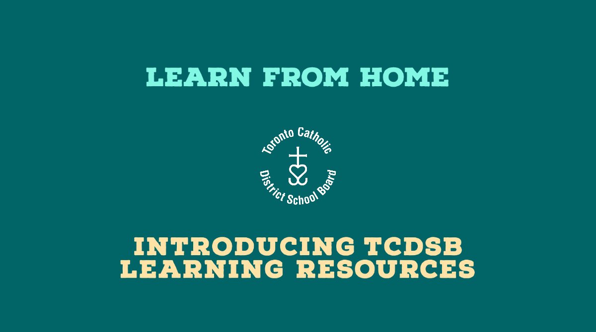 In addition to Ministry resources, check out these TCDSB resources to keep you learning at home! ➡️ow.ly/v1Uo50yUp27