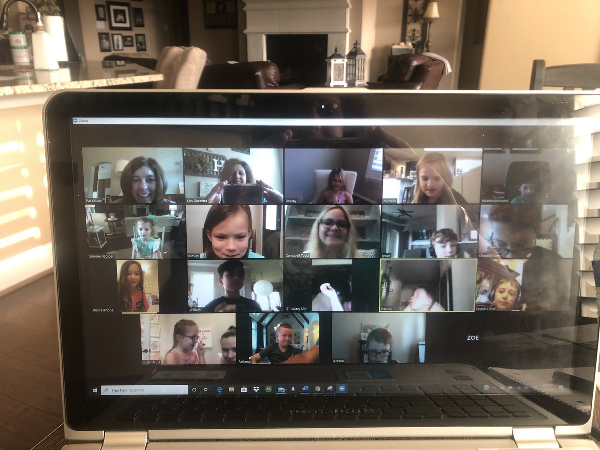 My heart is full...online Zoom chat went so well this morning!❤️ #JRErocks #KatyStrong