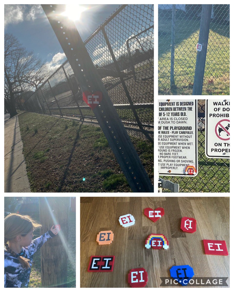 We spent an late night and an early morning folks.. Perler bead creations showing #eipride around town.. if you see one, keep it or hide it somewhere else 😁 <a href="/RCKeipride/">RCK Elementary School</a> @jdolanei