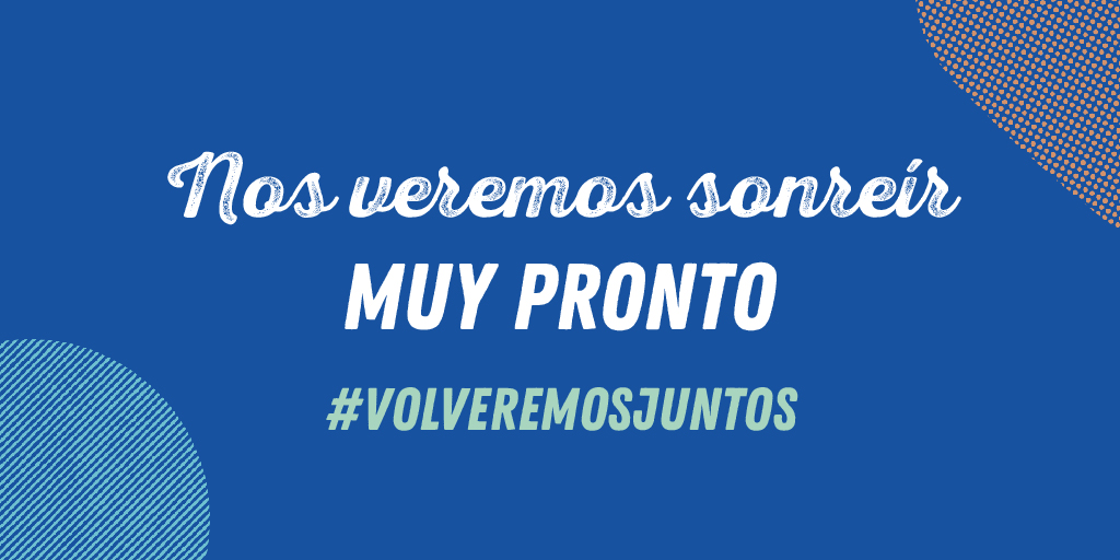 Estamos más separados que nunca pero solo unidos conseguiremos volver a sonreír por estar JUNTOS de nuevo.🥰🏠
Un😃si tú también estás deseando que nos reencontremos. 
#VolveremosJuntos #TodoIráBien #QuédateEnCasa #FrenaLaCurva