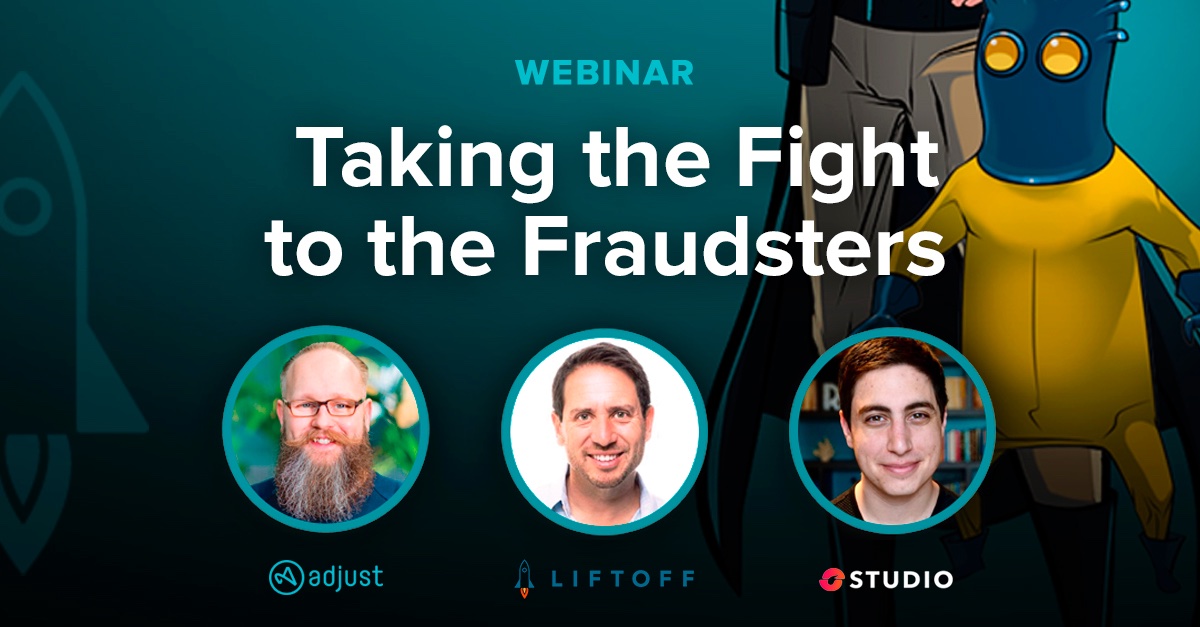 adjustcom's tweet photo. Join Adjust and @liftoffmobile as we explore the latest methods fraudsters are employing to steal your ad budget - and what you can do to shut them down.@anaf_bln and @MSadofsky will be answering questions live to both educate and entertain. Register here: https://t.co/LNQY0PKzEe https://t.co/ij41Ok8x8L