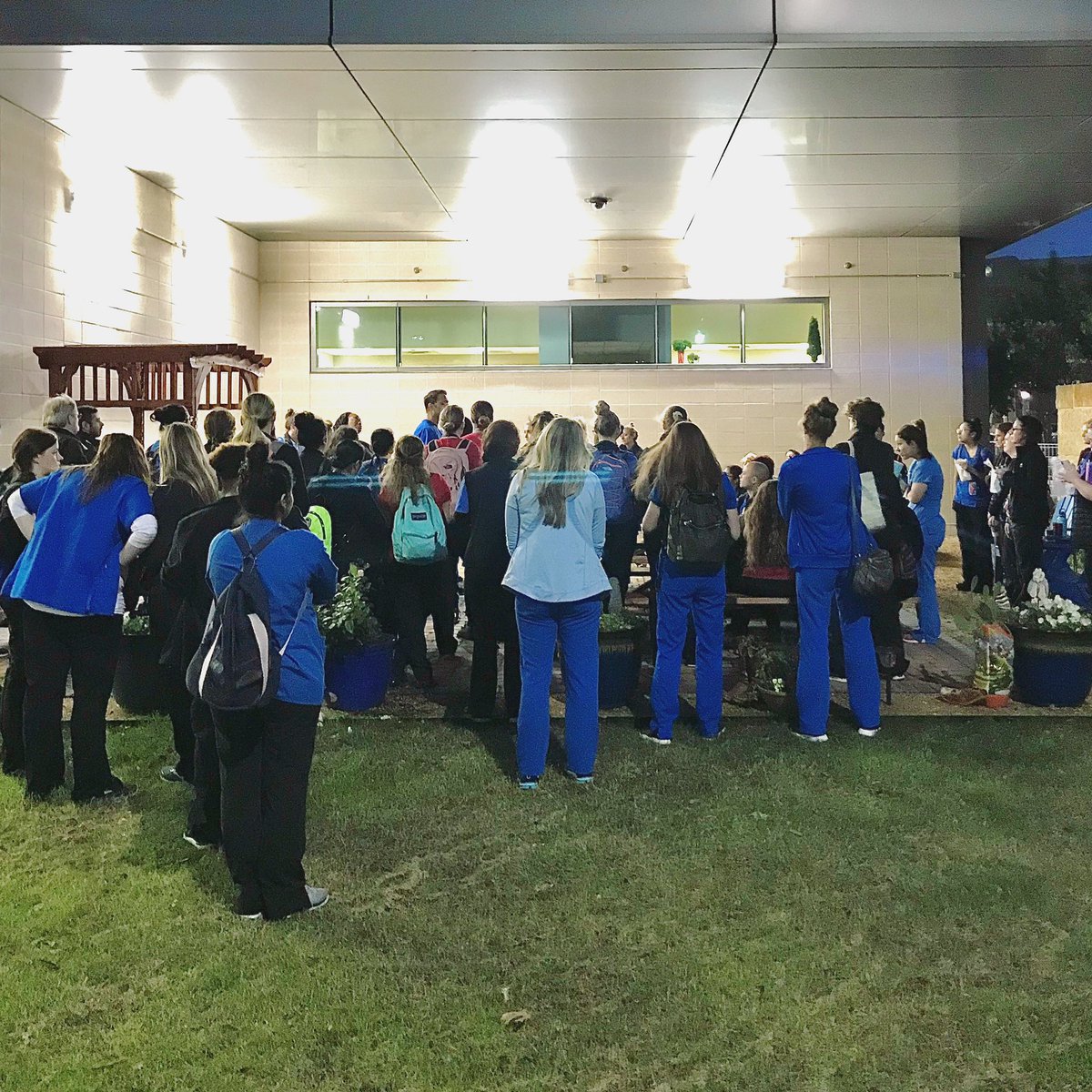 Highland Park UMC (@hpumc) on Twitter photo Early this morning, Rev. @matttuggle gathered with staff from Parkland Hospital to pray for the day ahead. <a href="/revrasmussen/">Paul Rasmussen</a> will be there to do the same tonight.
We are in this together! 💙 Early this morning, Rev. @matttuggle gathered with staff from Parkland Hospital to pray for the day ahead. <a href="/revrasmussen/">Paul Rasmussen</a> will be there to do the same tonight.
We are in this together! 💙