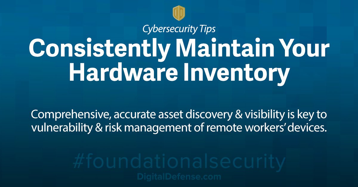Digital_Defense's tweet image. Struggling to discover #WFH end-users &amp;amp; staff assets on your corporate network? DO THIS. #FoundationalSecurity PSA #remotework  ow.ly/7ouy50yUK81
