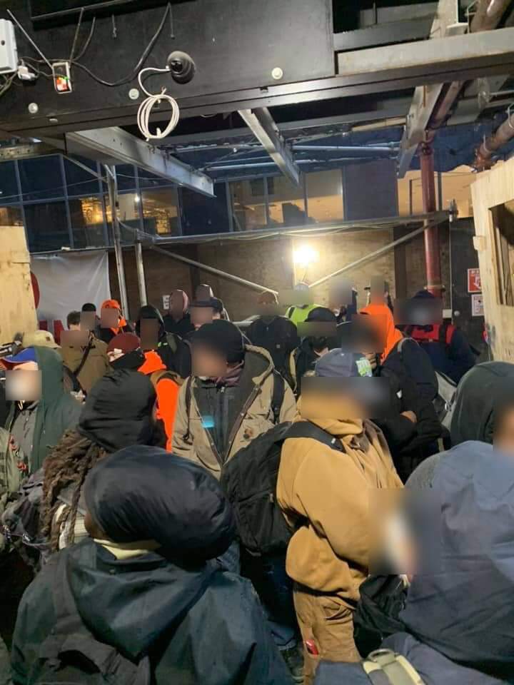 6stringpanda's tweet photo. @esaagar @krystalball #risingstories my fellow #local638 union workers are part of the 100K+ construction workers still at work because NYC has not shut down non-essential work. We very much want to build hospitals and shelters but are being exploited by billionaires for profit. https://t.co/5xzCnKdbms