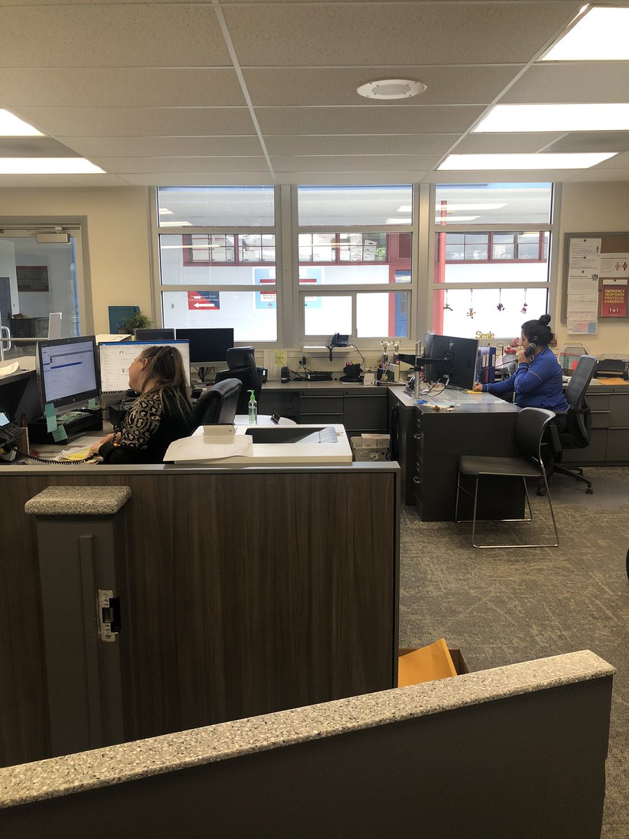 Another busy day at Pioneer as we get DLPs in the hands of our Patriots. The ladies are even reaching out to parents who haven’t made it in yet. We are #patriotstrong #teambcsd
