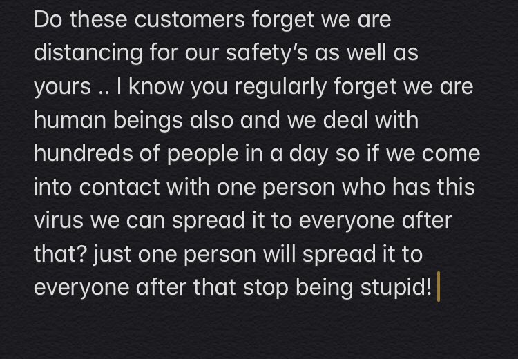 ColvilleAlex's tweet photo. #dearcustomer STOP BEING STUPID AND SELFISH! #retailhell #COVIDIDIOTS #UKlockdown #StayAtHomeSaveLives https://t.co/WvjSQEy3AD