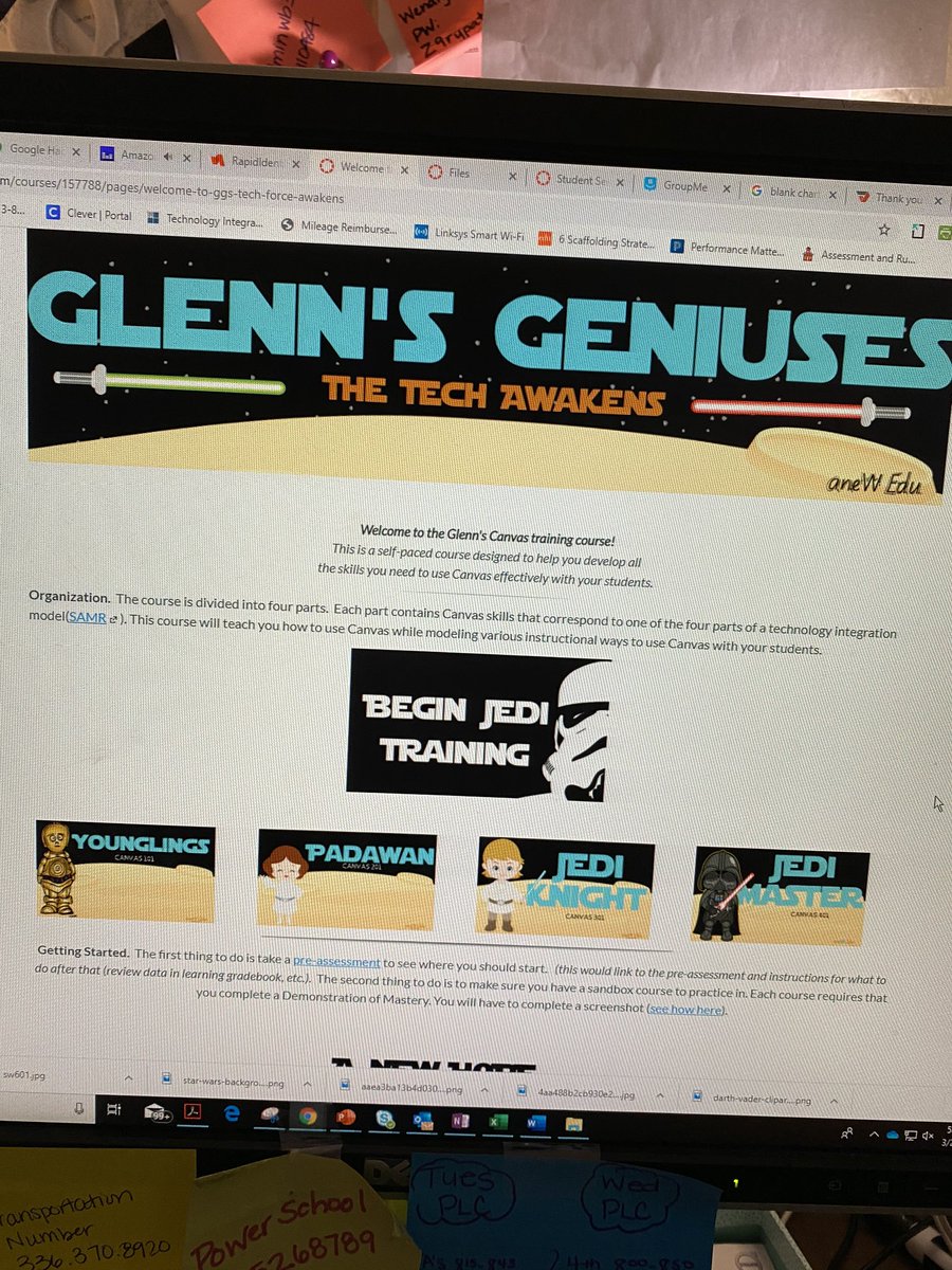 aneWedu's tweet photo. Building my own Canvas Course to take a few of my teachers to the next level... #TheTechAwakens #Nerdy #SuperExcited #MayTheForceBeWithYou #ExtendedLearning @ajejaybirds @AJEPrincipal @GCSchoolsNC https://t.co/V5yK9lZlMY