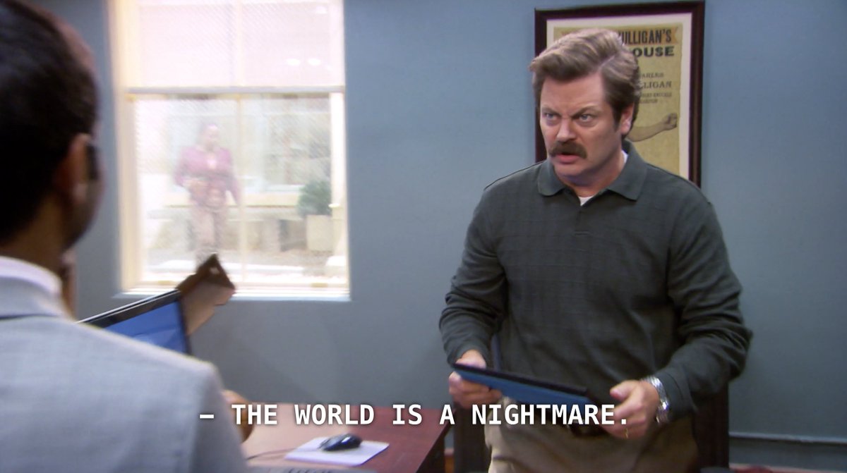 out of context parks and rec tweet media