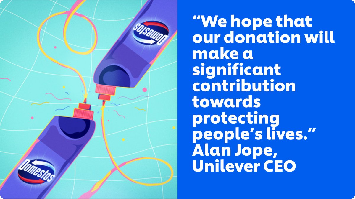 Unilever #StaySafe on Twitter: "We are donating disinfectants and ...