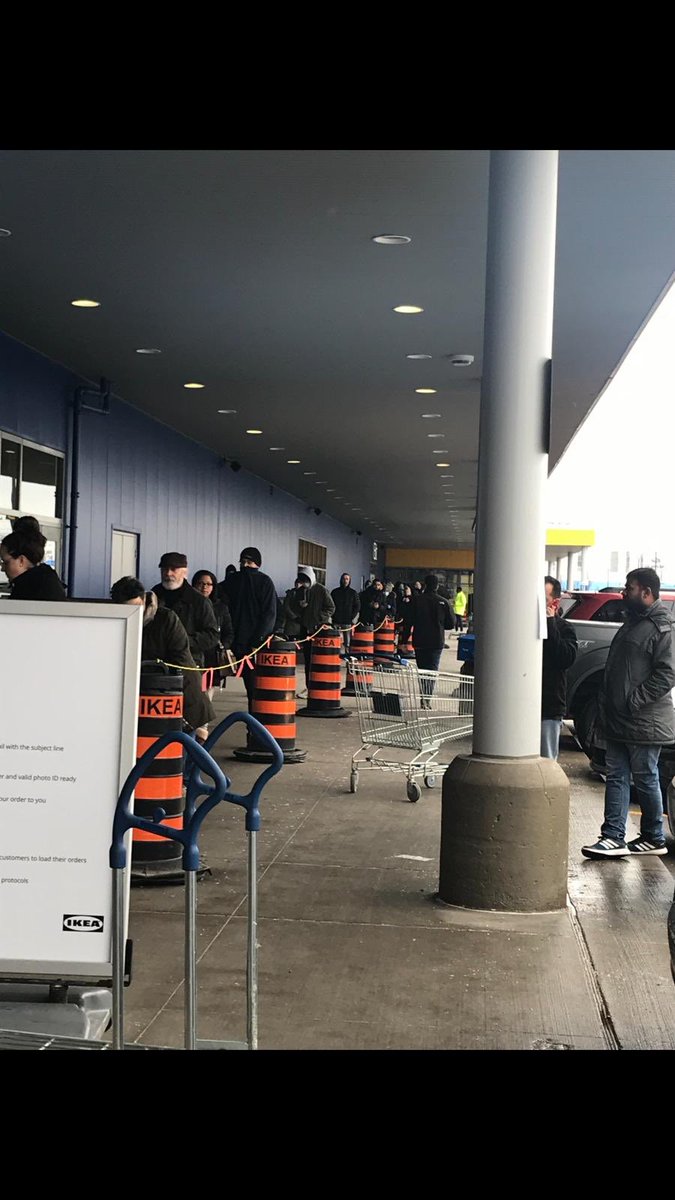 kylast's tweet photo. @IKEACanada @IKEACASupport shame on You #IKEA you are non essential why was there a packed line last when with no social distancing in place @CP24 @globalnewsto @CBCToronto @fordnation https://t.co/peaSu5nFDm