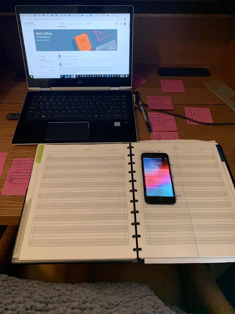 EduLdrRBJr's tweet photo. In the spirit of @WCMS_Official Virtual Spirit Week. 2day was show your workspace day...here is mine. My #WildcatTeam is really all in for our students. #InThisTogether #Mindfulness #noteseverywhere @SCCPSS https://t.co/GL1sAEIBZD