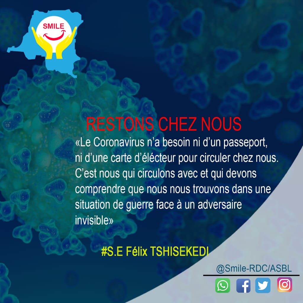 RdcAsbl's tweet photo. RESTONS CHEZ NOUS
Le virus ne circule pas,c'est nous qui le faisons circuler 
Ensemble, oui ensemble nous vaincrons ce virus https://t.co/NyYuBDzSqD