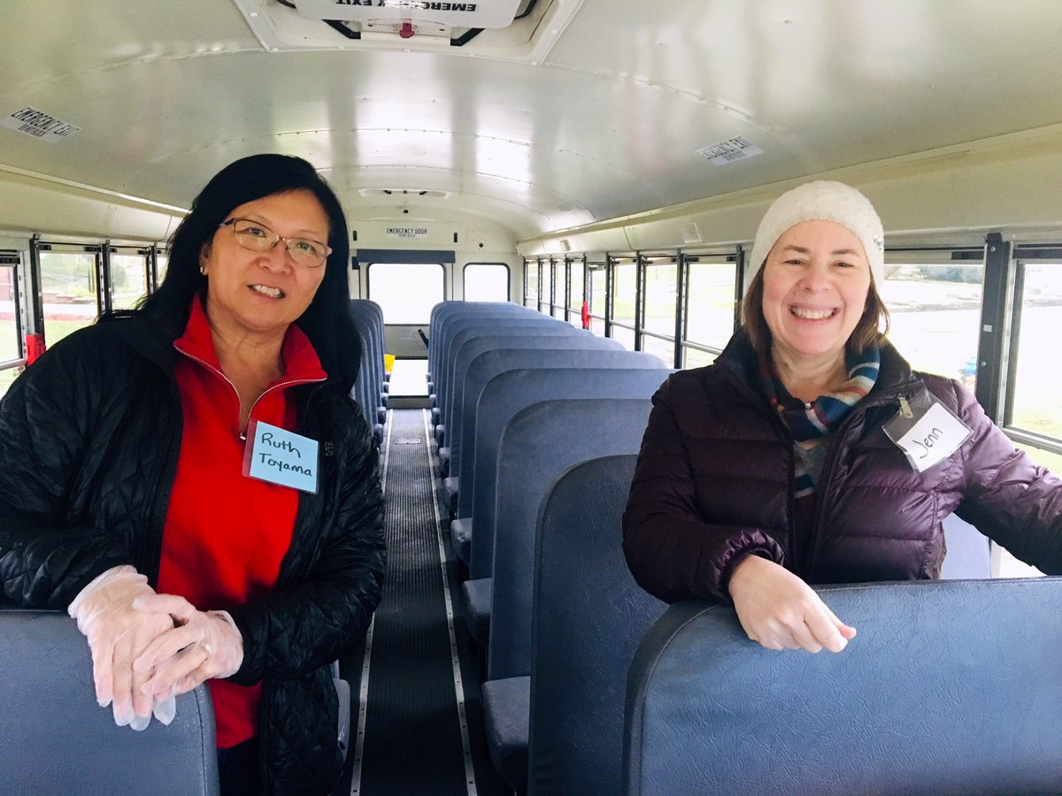 So good to see some of our Schafer family today and ride the bus to pass out food to D45 students with Mrs. Toyoma !! <a href="/D45Schafer/">Schafer School</a> #d45learn4life