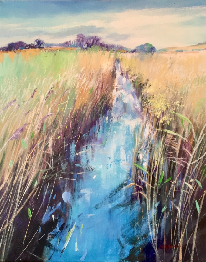 Love this place -The Wilderness at Benjamin, Wiltshire. 20” x 16” acrylic on canvas