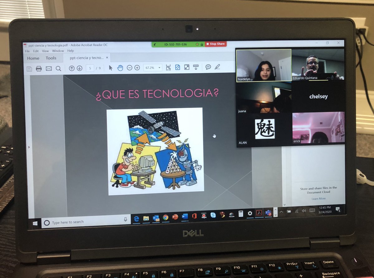 Teaching &amp; learning online with my Spanish for Native Speakers I classes! <a href="/CCSDLanguages/">CCSD World Languages</a> <a href="/GMS_Wildcats/">Griffin MS Wildcats</a> @LintheLibrary #begreatbegriffin #quintanaedu <a href="/cathieseibert/">Cathie Seibert</a>