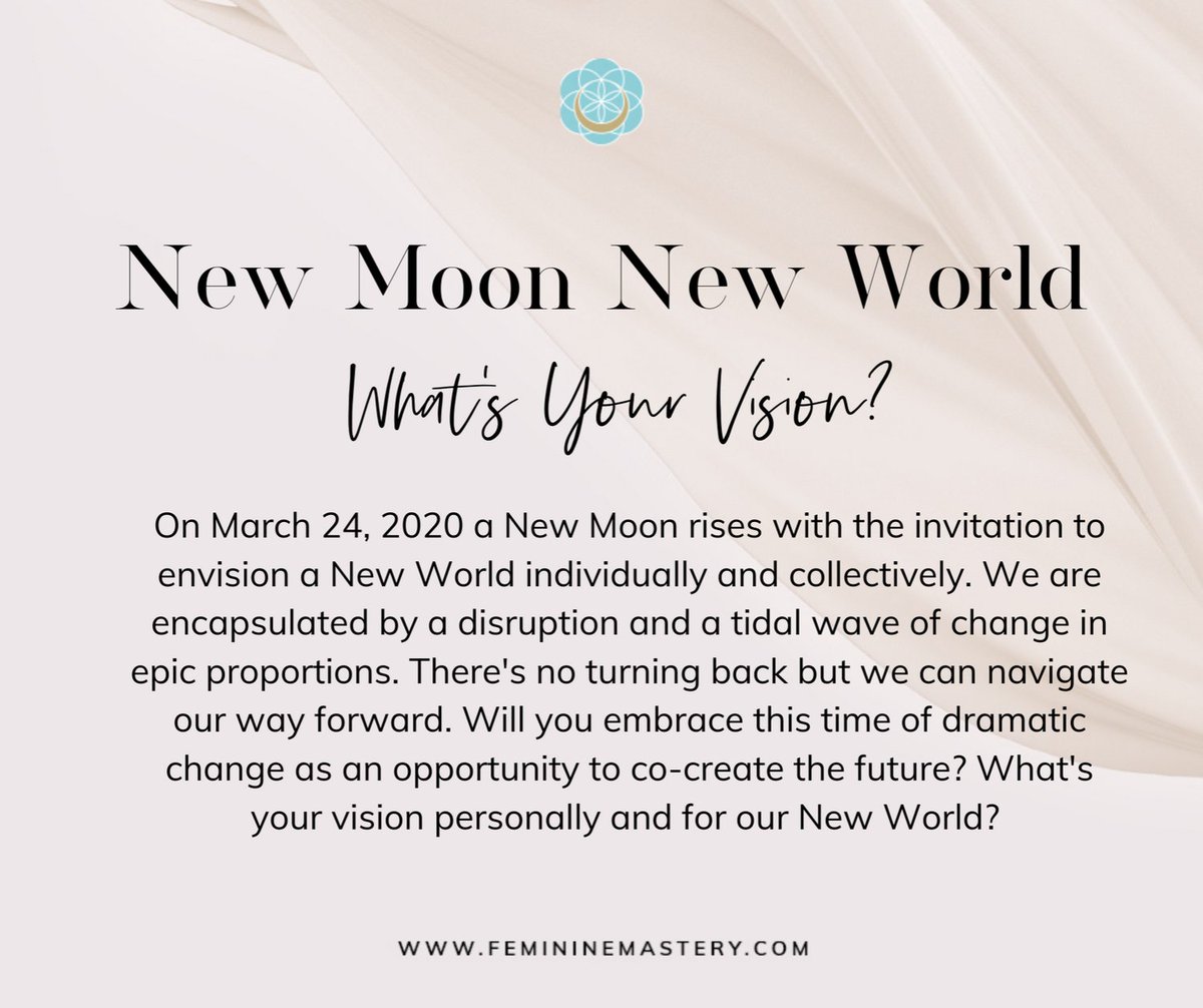 FeminineMasters's tweet photo. We can't go back but we can navigate our way forward, what's your vision for our new world? https://t.co/mszSfuLfFi