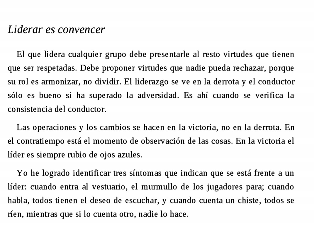 GabriFz's tweet photo. El LIDER, trata de convencer, no simplemente de que te obedezcan.
Marcelo Bielsa - Los 11 caminos al gol https://t.co/wrEAKmilxY
