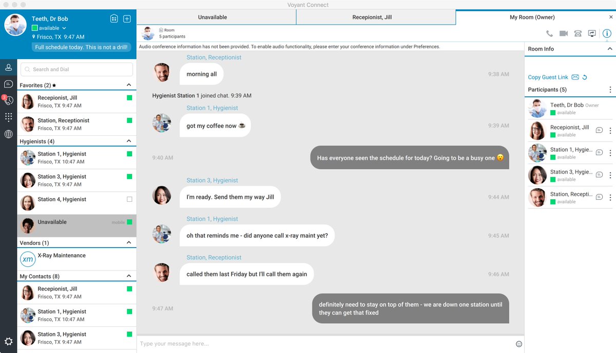 Working remote? Voyant Connect enables our customers to integrate their calls, instant messaging, video &amp; content sharing in an easy desktop and mobile app: hubs.ly/H0nQHRC0.