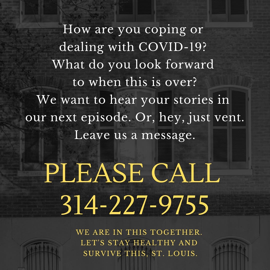 blindersoffSTL's tweet photo. Let us know how you're handling or dealing with COVID-19. Or just vent. Please stay home. Fight to stay alive. https://t.co/vfgaF4W2BT