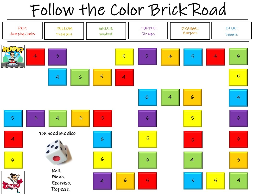 virtual_PE_tchr's tweet photo. Heres another east to play game inspired by the wonderful PE community out there 💪🏼
.
Make your way around the board completing various fitness challenges 💪🏼💪🏼
.
#HPEatHome #pegames #pechallenge #physicaleducation #physed #pe #familyfun #familyfitness #pegames https://t.co/7WIlqHXE9f