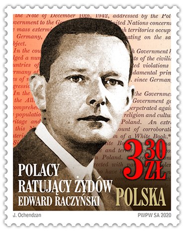 ipngovpl_eng's tweet photo. On the #IPN's initiative, the #PolishPost has issued a stamp commemorating the note on the extermination of #Jews under #GermanOccupation, which #EdwardRaczyński, the Foreign Minister in #Poland’s #GovernmentInExile, sent the #Allies on 10 Dec. 1942. More: https://t.co/Avf2u7D22f https://t.co/FDZHu0ki21