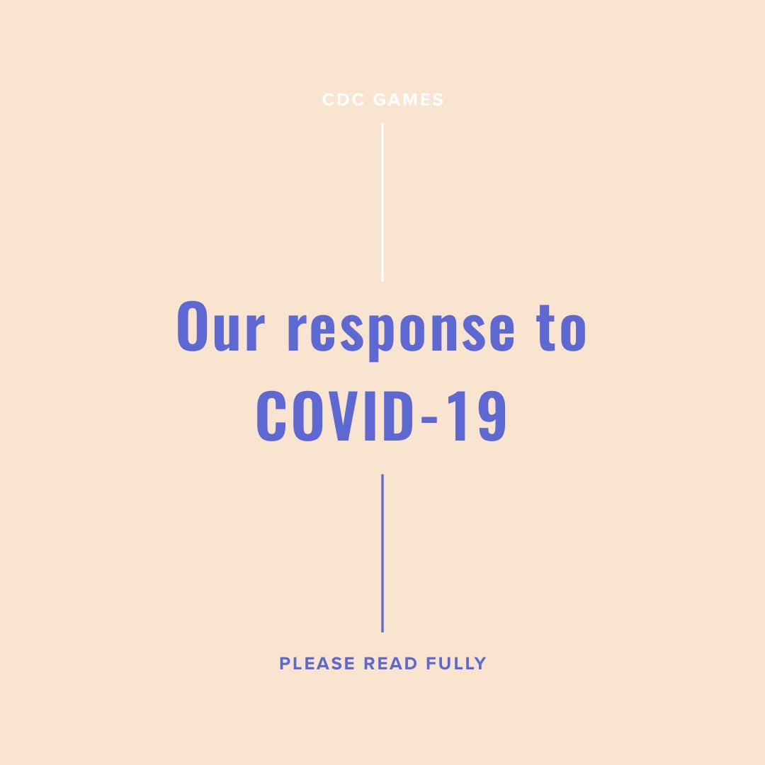 games_cdc's tweet photo. Due to the COVD-19 virus, we are changing our hours temporarily. We have also canceled all of our events for the rest of this month. Please follow the link to read more .

https://t.co/wEq0X8n6Bi https://t.co/gGcLUhzexp