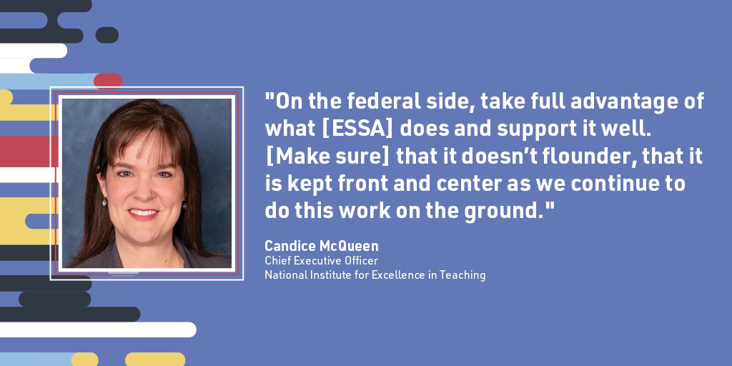 CEPDC's tweet image. .@NIETteach CEO @McQueenCandice joined our webinar with @All4Ed on ESSA and spoke about the importance of supporting implementation in these early stages. Watch the full webinar here: all4ed.org/webinar-event/…