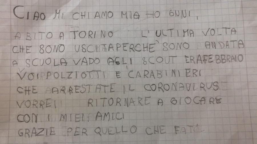 TecnicaScuola's tweet image. Bimba scrive alla Questura di Torino: “arrestate il virus” - tecnicadellascuola.it/bimba-scrive-a…