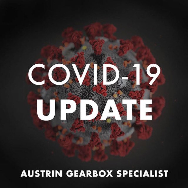 AustrinGearbox's tweet photo. Due to the latest Government guidance and to protect the safety of our customers and our staff, we have taken the decision to temporarily close from today until further notice. We are closing to play our part in the national effort to stop the spread 🦠
#COVID19 #Coronavirus https://t.co/9bjCpi32ku