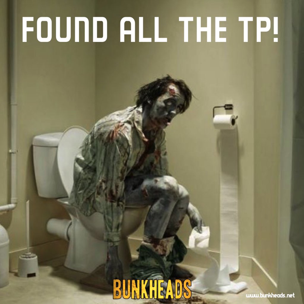 Bunkheads's tweet photo. #bunkheads #coronapocalypse #zombieapocalypse  Stay laughing and stay safe.  
.
Comprehensive information on Covid-19 at the CDC:  https://t.co/oF2d8vRMWc https://t.co/eOHiZ8J7zp