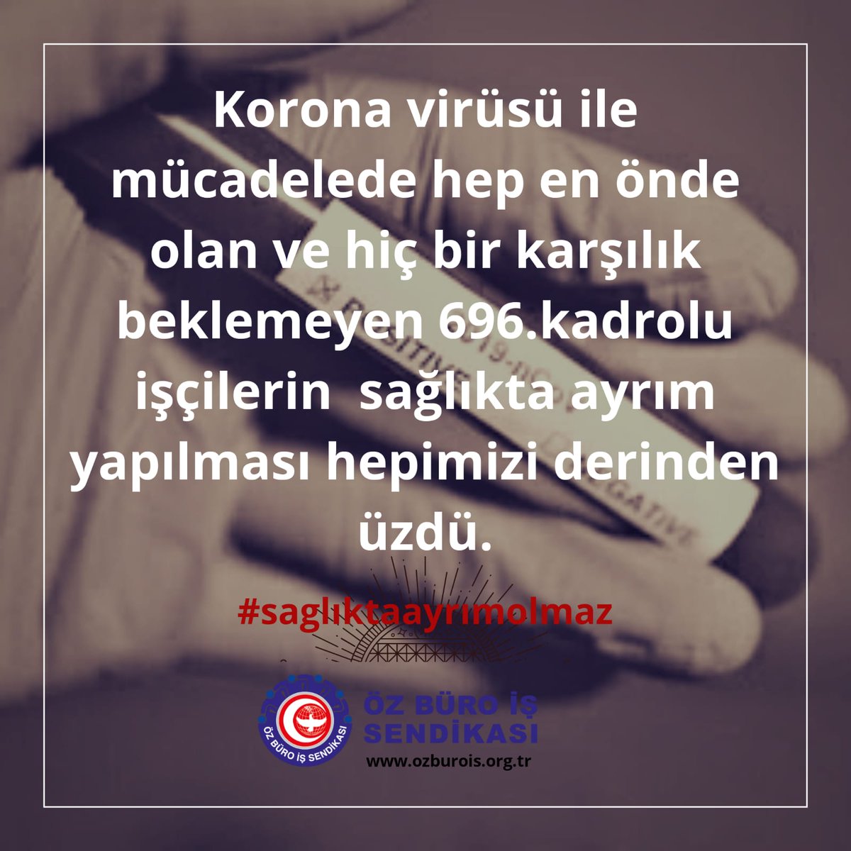 #saglıktaayrımolmaz
<a href="/RTErdogan/">Recep Tayyip Erdoğan</a> <a href="/BeratAlbayrak/">Berat Albayrak</a> <a href="/drfahrettinkoca/">Dr. Fahrettin Koca</a> <a href="/saglikbakanligi/">T.C. Sağlık Bakanlığı</a>