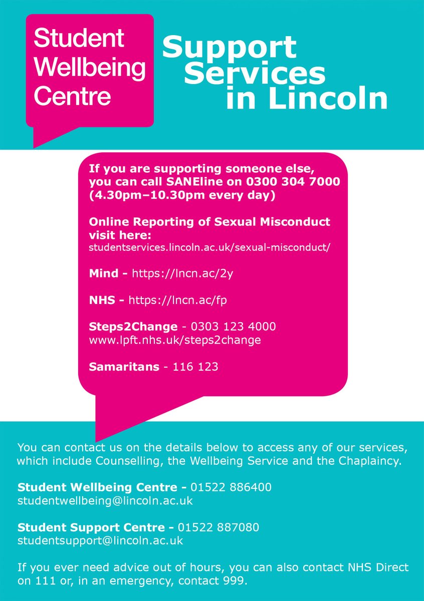 Worried about a friend? It's natural to be concerned for the people you care about and it could be that they need some support. 

You don't need to take the full responsibility to help them - have a look at these available services and guide them in the right direction👇