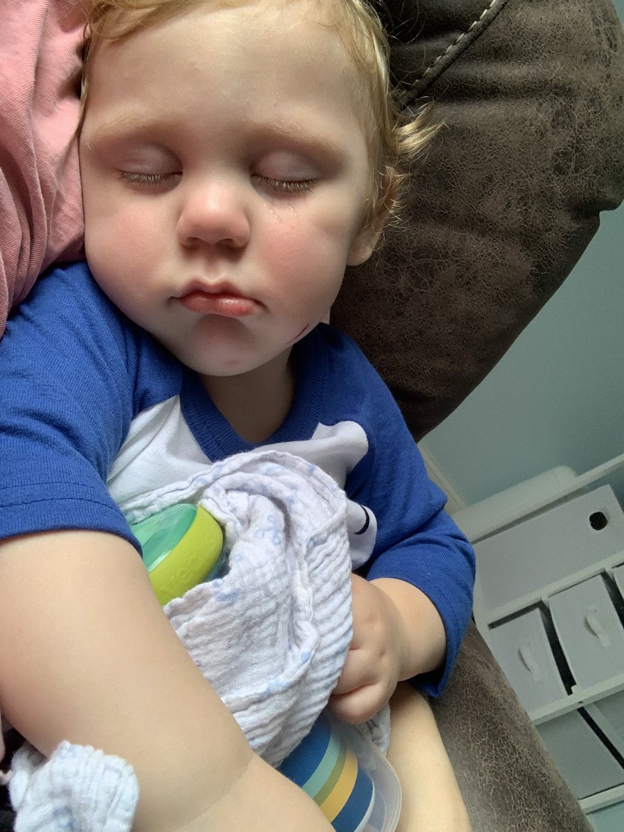 msjohnsonlres's tweet photo. Jacob is wearing his blue and white to show his @LostRiverElem spirit while napping. https://t.co/bZIKNLkQFo